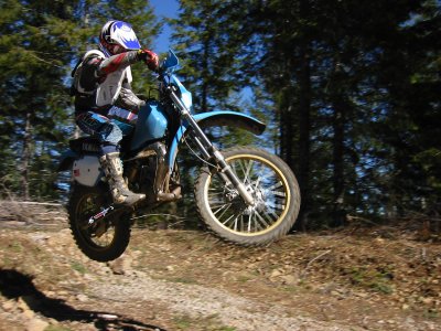 Rick doing his best Roger DeCoster imitation!